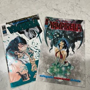 Vengeance of Vampirella #1 & # 5 Harris Comics 1994 Green Foil Cover 2nd Print